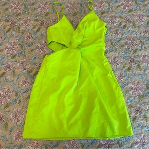 Zara Green Spaghetti Strap Women’s Mini Dress